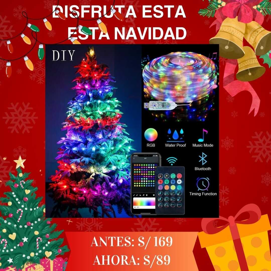 Luces navideñas inteligentes de 10 metros Liovaimport