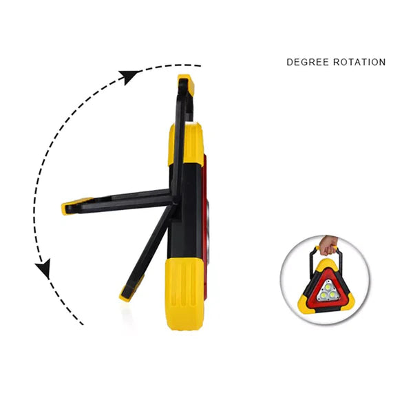 Triangulo Led Recargable de Emergencia Multifuncional